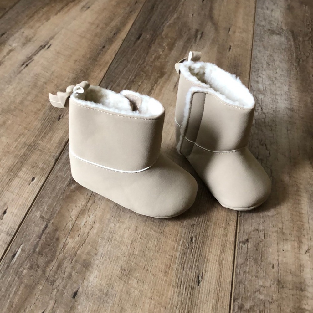 Baby Girl Winter Booties - Like New, 3-6mos
